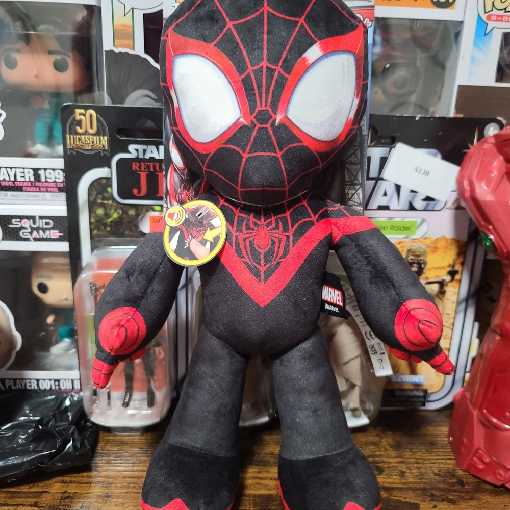 Officail Mattel Marvel Miles Morales Spider-Man Plush Talkers NEW 10+ Phrases